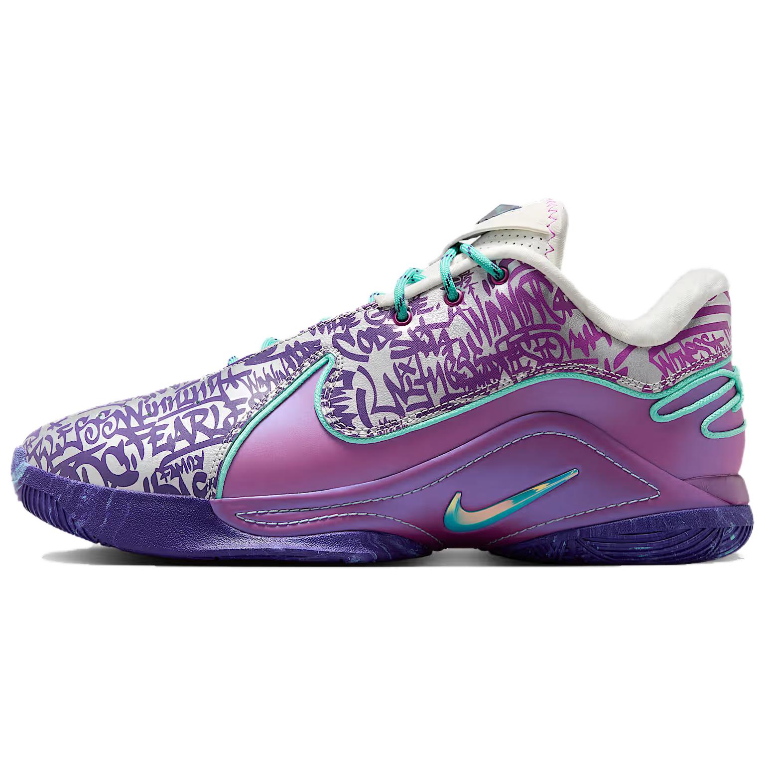 

Nike LeBron 22 EP Удобные Модные Поддерживающие Баскетбольные Кроссовки Унисекс Фиолетовый Белый Зеленый HV8453-001 44.5