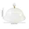 Acrylic Food Cover Clear Multifunction Lightweight Round Plate Protection for Home Kitchen