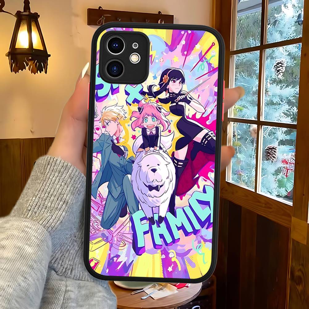 Classic Anime Spy X Family Phone Case For Iphone 16 14 15 16 13 12 11 16 Pro Max X XS MAX Plus Cover Matte TPU