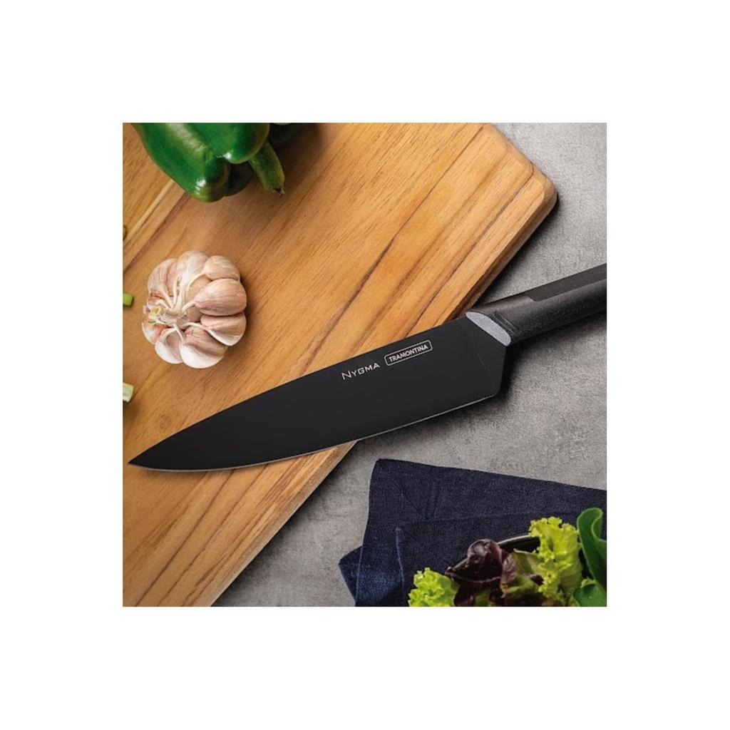 Tramontina Nigma black knife cutlery set of stainless heat antibacterial Respect for the Aged housewarming Made in TRAMONTINA [Antibacterial]