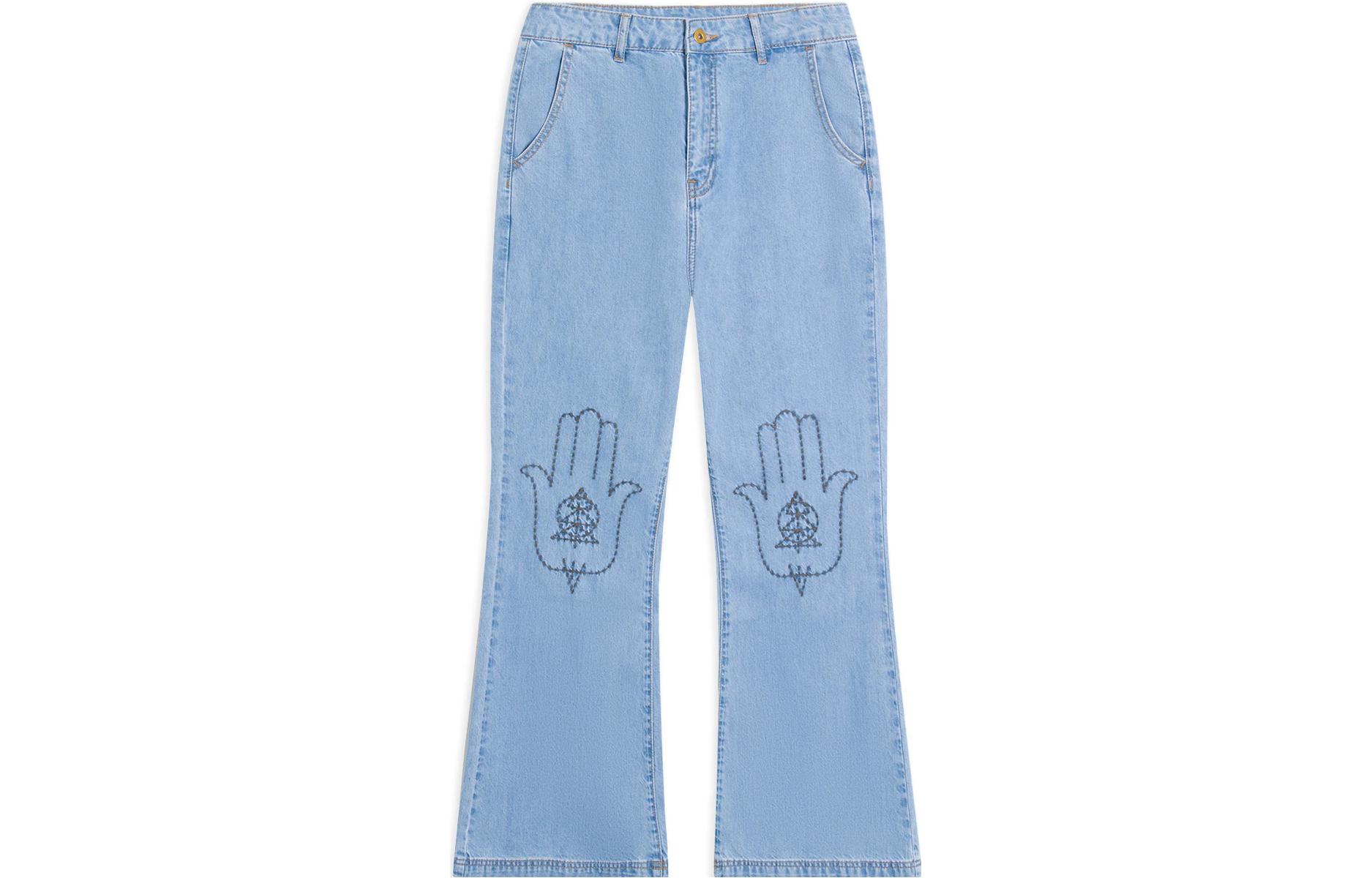 Li Ning Jeans Women s Light Blue AJQS348-1 XL