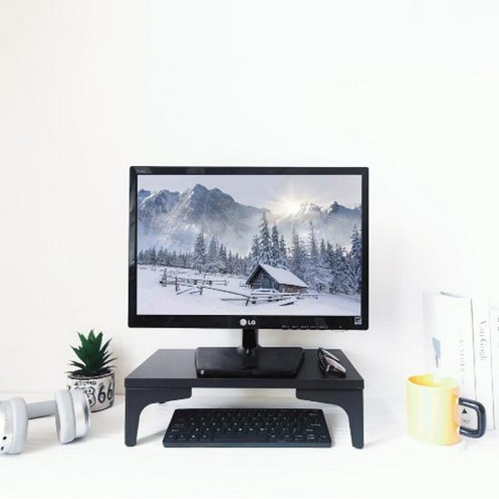 Punch-Free Telescopic Monitor Stand with Rotating, Lifting Arm