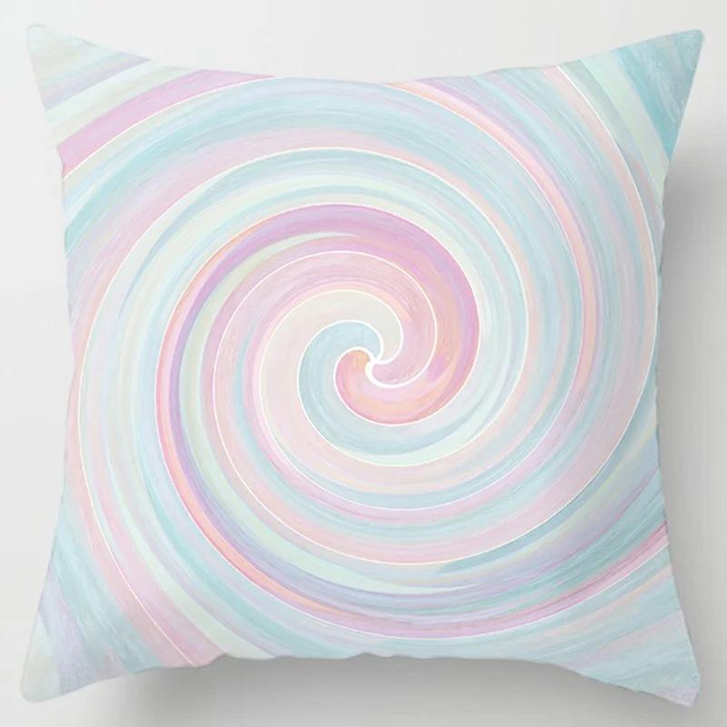 Pink Print Decorative Pillowcase Living Room Office Ornaments Home Pillowcase