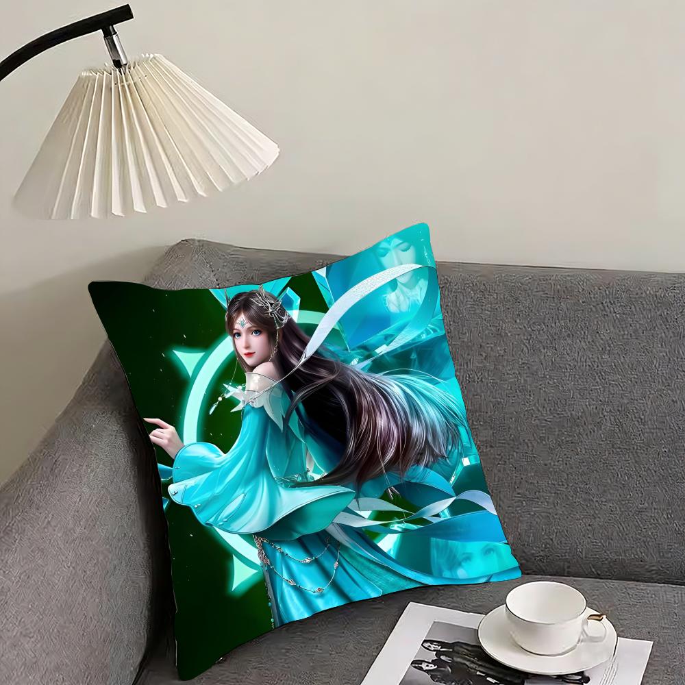 Soul Land Cushion Cover Reversible Plush Pillow Cover – For car, sofa, bedroom, perfect as a gift.