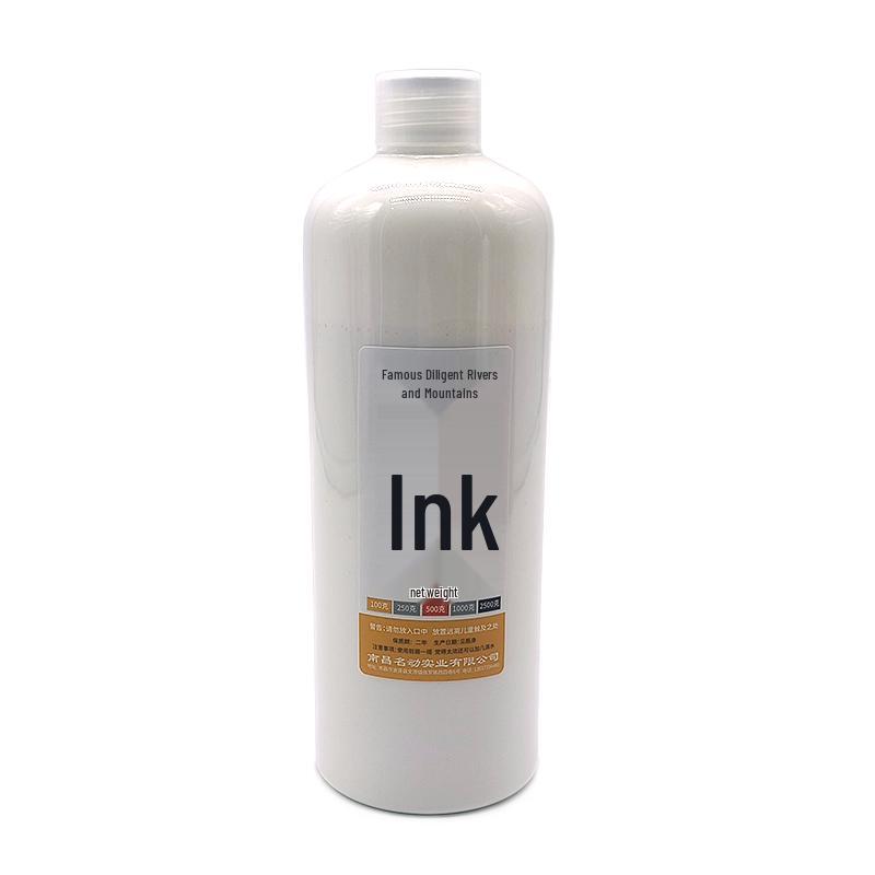 Extra Reichhaltiger Gold- & Zinnober-Kalligrafie-Tuschestein für Frühlingssprüche, Herz-Sutra-Nachzeichnen, Flüssige Schwarze, Silberne, Rote und Weiße Tinten enthalten.