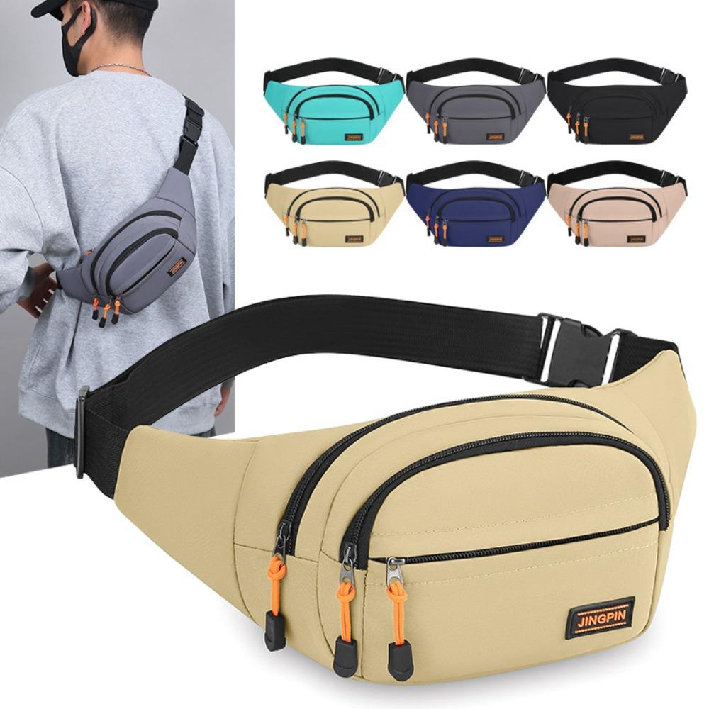 Large Capacity Outdoor Waist Bag Waterproof Sports Walking Bag Crossbody Bag Men Chest Bag  Women
