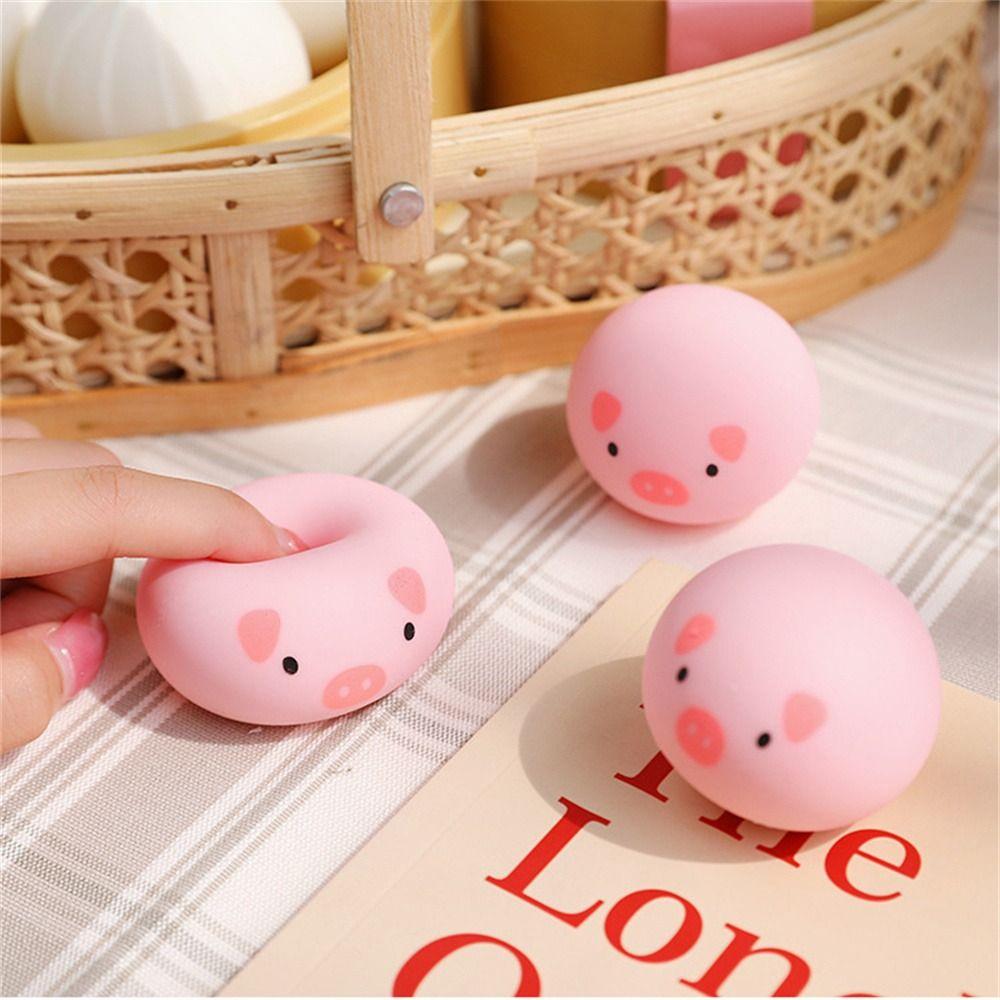 Steamer Animal Dumpling Toys Steamed Dumpling Dog Bun Squeeze Balls Mini Squeeze Toys Boys Girls