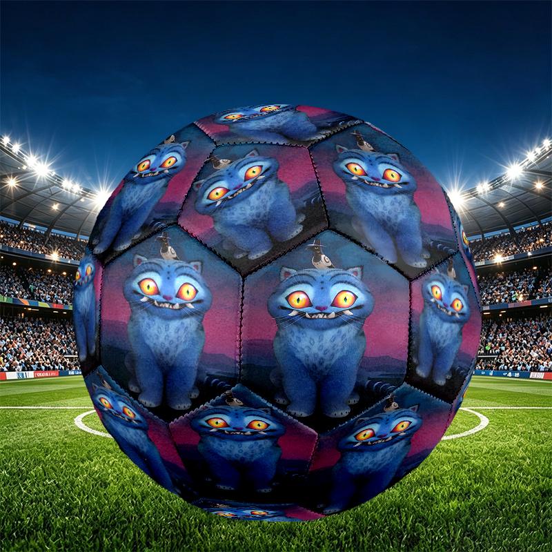 Singer Print Size 5 Soccer Ball, PU Wear Resistant Football for Match Training and Daily Practice, Birthday Gift for Soccer Fans