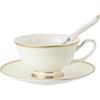 TLXT Retro Ceramic Hand-Pour Coffee Cup & Saucer