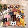 Cute Cartoon Cat Home Bedroom Comforter Set - Digital Print, Down Alternative Fill, 3-piece Set