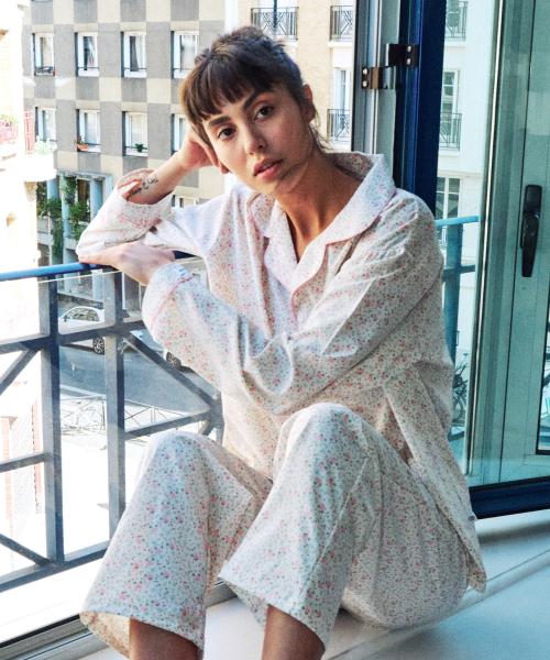 [OFF HOUR] Rosian Long-Sleeve Pajama Set [Shipped from Korea] 100% Authentic