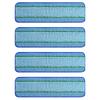 4pcs Mop Pads Washable Reusable Microfiber Pads Replacement Wet Dry Mop Pads For Tile Marble Hardwood Floor Cleaning Tools Parts