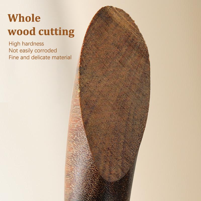 1 buc. Pieptene îngust cu dublu scop din lemn de santal auriu, pentru îngrijirea scalpului, pieptene Gua Sha pentru dragarea meridianelor, instrument de coafură