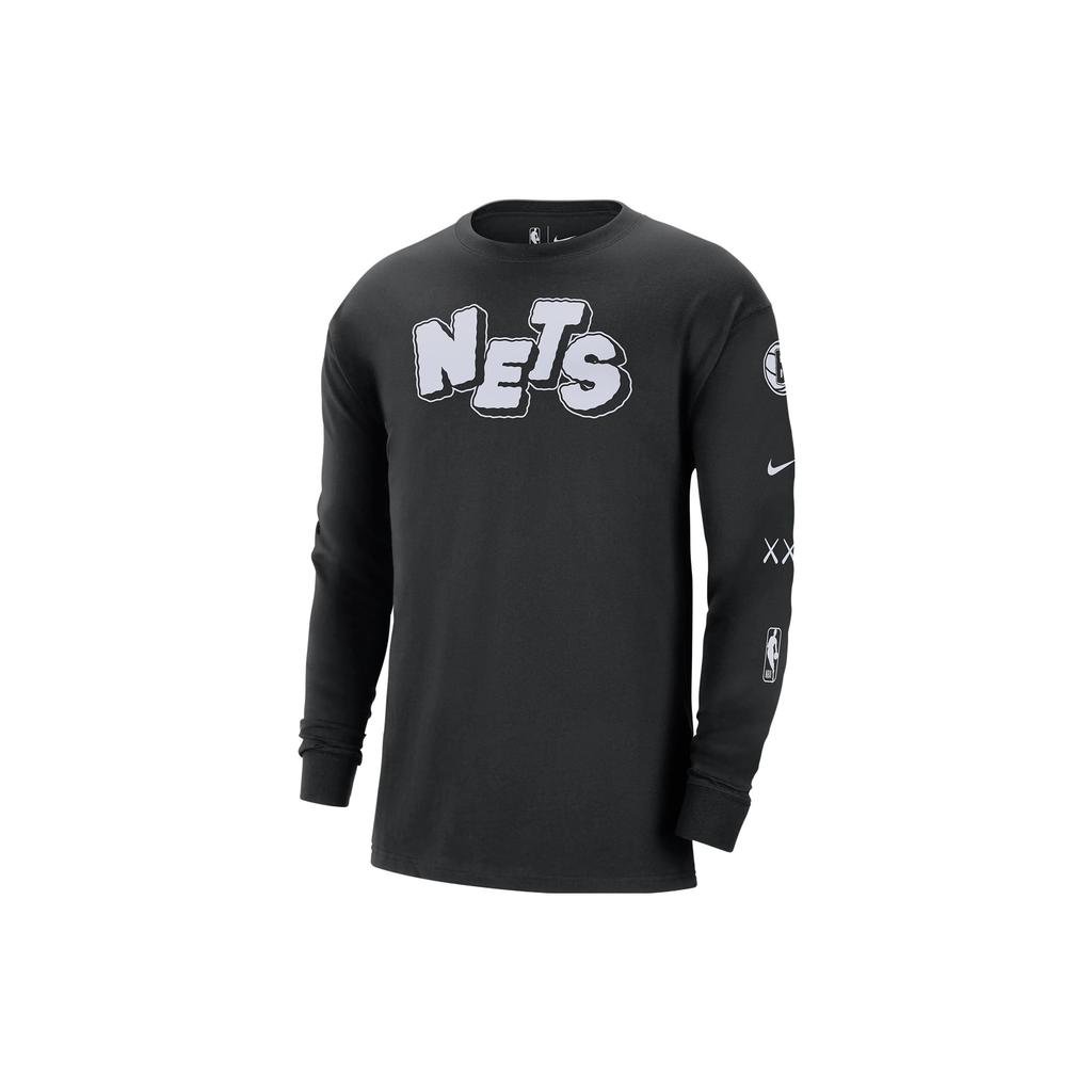 New Nike Brooklyn Nets 2023/24 City Edition T Shirt City Edition 2023/24 Season, Brooklyn Nets Men's Black FN1094-010