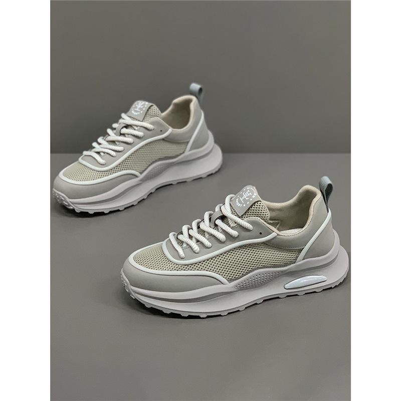 Summer New Openwork Mesh Breathable Athleisure Wear-resistant White Dad Shoes ZMD