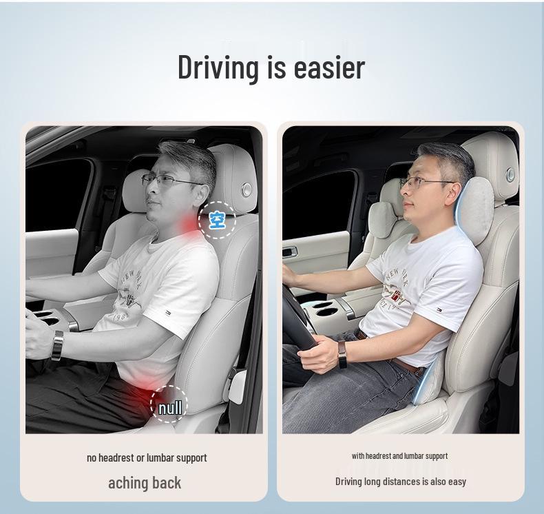 Compatible Headrest Neck Support Pillow for Ideal ONE: Car Seat Interior & Lumbar Support