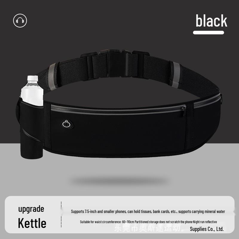 Ultra-Thin Waterproof Lycra Waist Bag with Reflective Zipper for Running