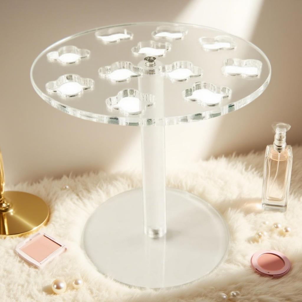 11-Hole Scissor Holder Barber Organizer Acrylic Stand Storage Organizer Desk Accessories For Makeup Brush Combs Clips