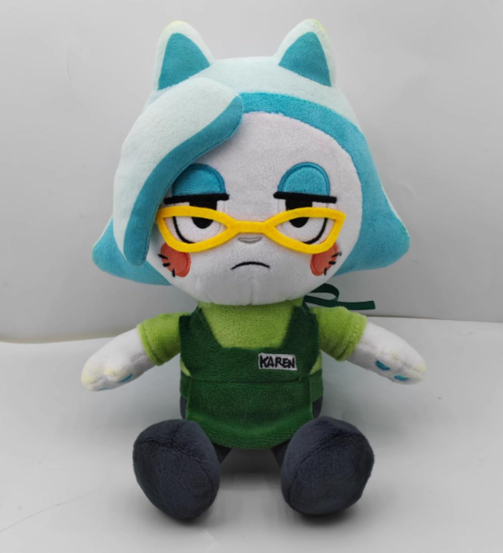 Smg4 Karen Kat Pluche Speelgoed Spel Merchandise Tv Presentator Meneer. Puzzels Pop Anime Decor Bank Kamer Kinderen Fans Verjaardag Kerstcadeau blue