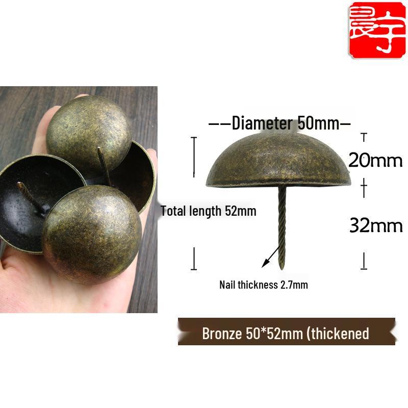 Antique-style Round Head Sofa Decoration Nails, Retro Pushpins, Thickened and Smooth Foam Nails, Furniture Hardware.