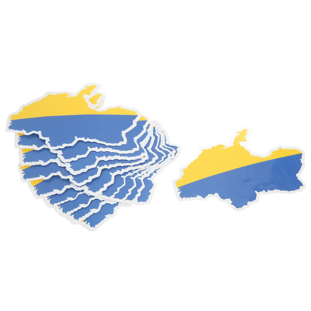 Ukrainian Map Stickers Ukraine Map Flag Decal Sticker for Cars Window Tables Skateboards Laptop Computer