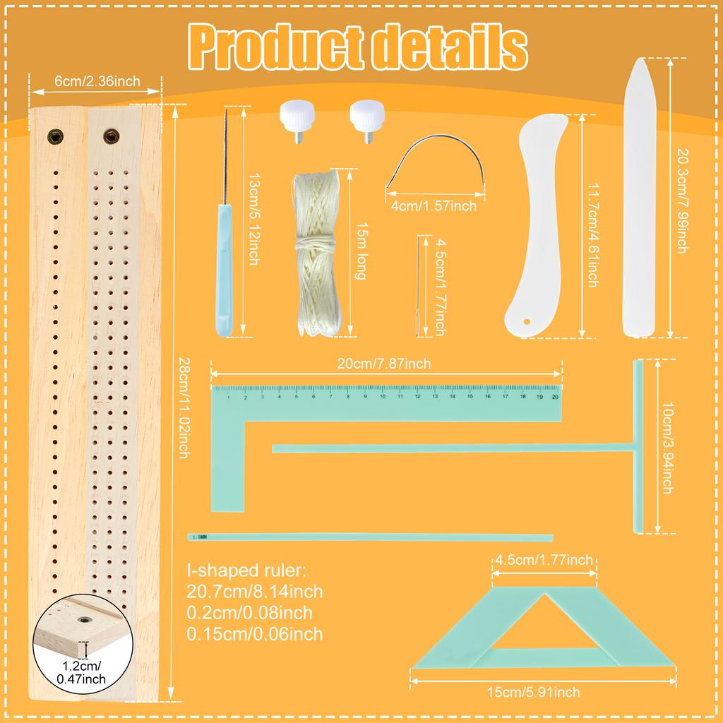 Bookbinding Easy Scrapbooking Tool Plastic Positioner Ruler for Efficient Production Convenient Binding Device for Handbook