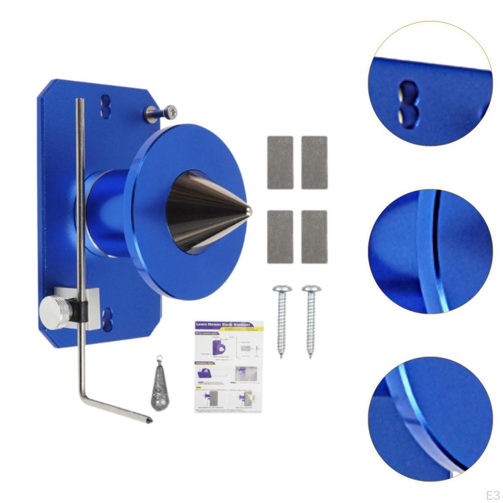 Lawn Mower Blade Balancer Infinitely Adjustable 8.6x13.6x10cm Easily Install High Precision