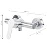 304 Stainless Steel Shower Faucet Bathroom Shower Hot Cold Water Tap G1/2in304 Stainless Steel Shower Faucet