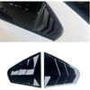 Car Rear Window Louver Shutter Cover Compatible for Jetta MK6 2012 2013 2014 2015 2016 2017 2018 Side Vent Blinds Trim Sticker(Gloss Black)