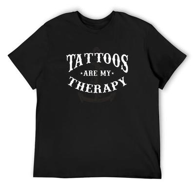 Tatuaże są moją Terapią T-Shirt koszulka na zamówienie topy plus size dopasowane koszulki dla mężczyzn