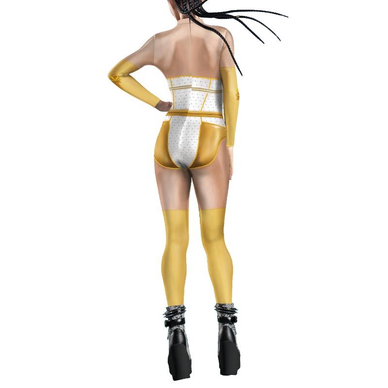 New Women's Movie Clothing Star Annie Series Digital Printing Jumpsuit Tights Jumpsuit
