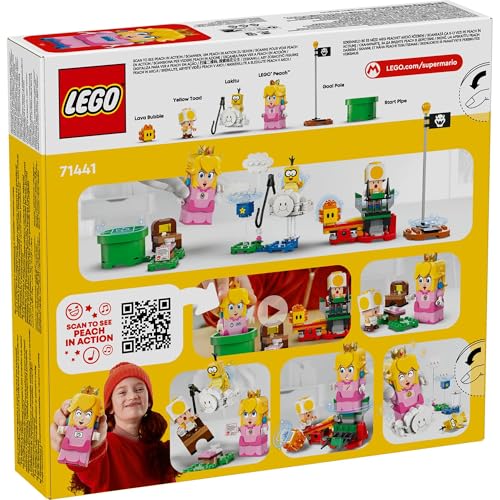 LEGO Super Mario LEGO (R) Piersică și aventură! Jucărie Jucărie Cadou Aniversare Bloc Educativ Crăciun Fete Băieți Copii 6 Ani 7 Ani 8 Ani