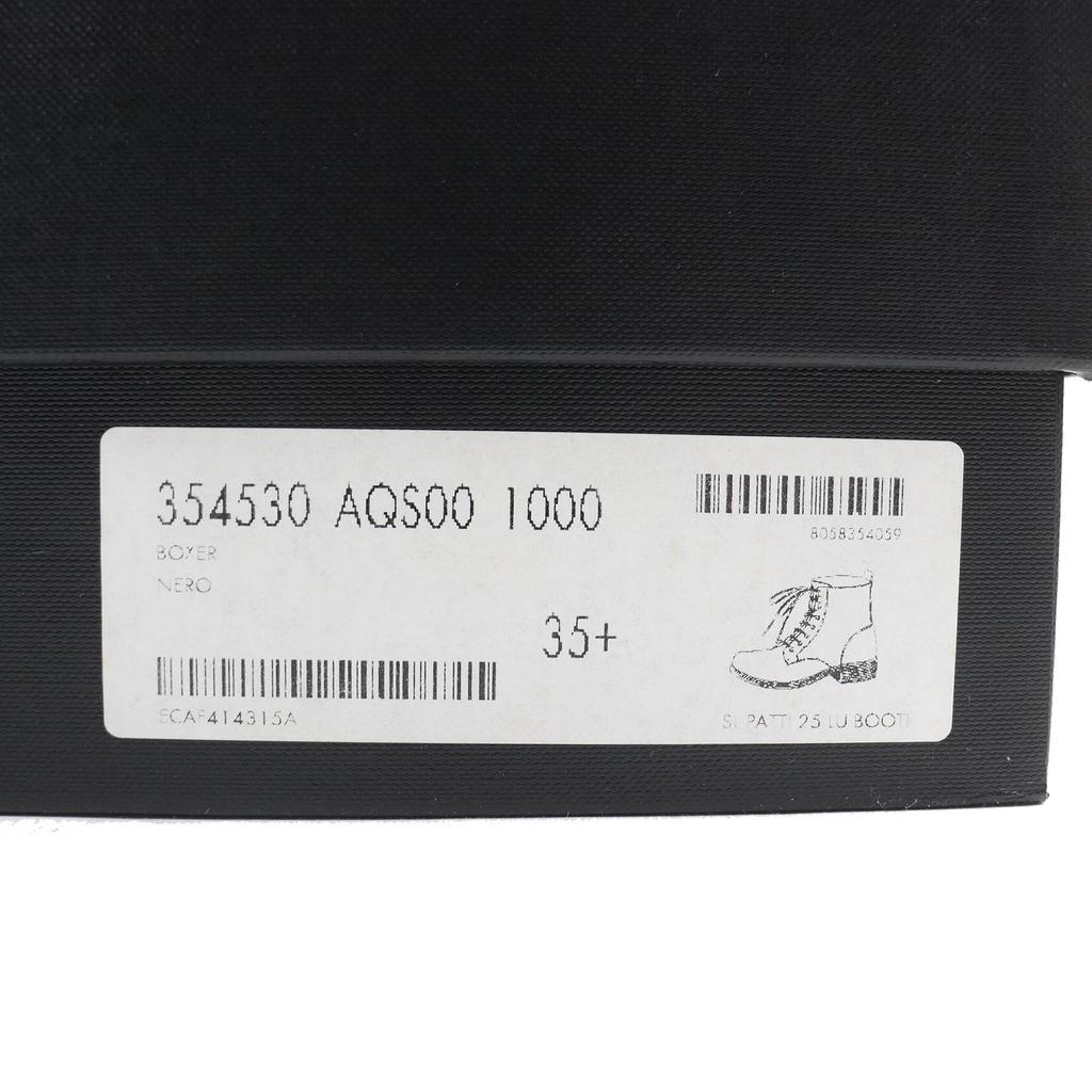 Great SAINT LAURENT PARIS short boots Lace-up Leather black Women 35.5 354530 Used