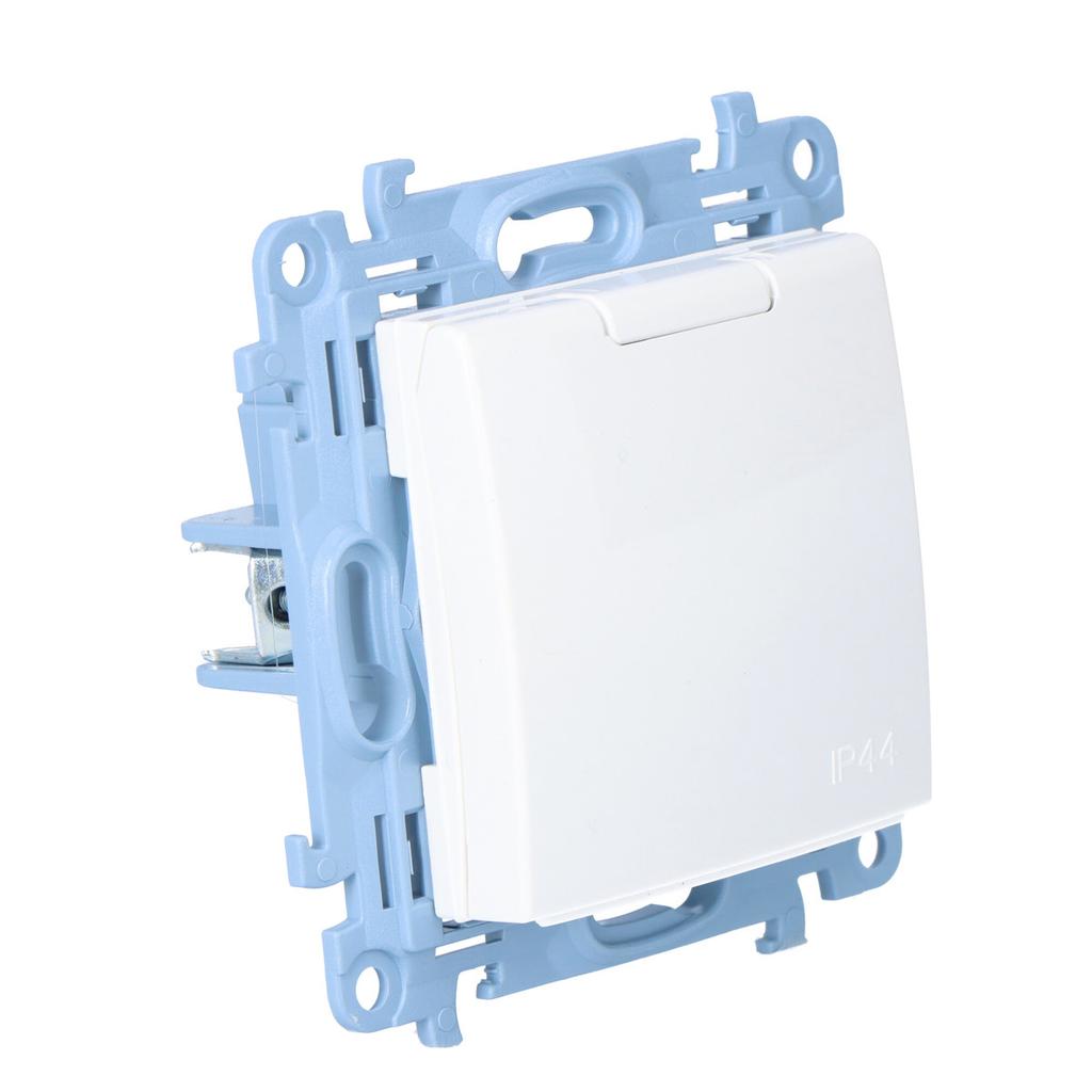 Plug socket for IP44 version with seal - flap in the color of the cover (can be