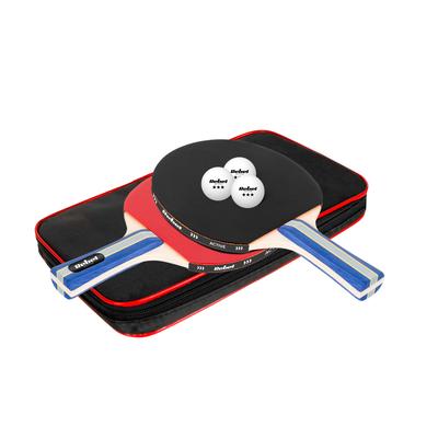 Rebel Tischtennis-Schläger-Set, 3 Bälle, Tasche