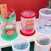 Christmas Pen Cup Paint Brush Holder Makeup Brush Organizer Holder Christmas Party Favors for Kids Boys Girls Students