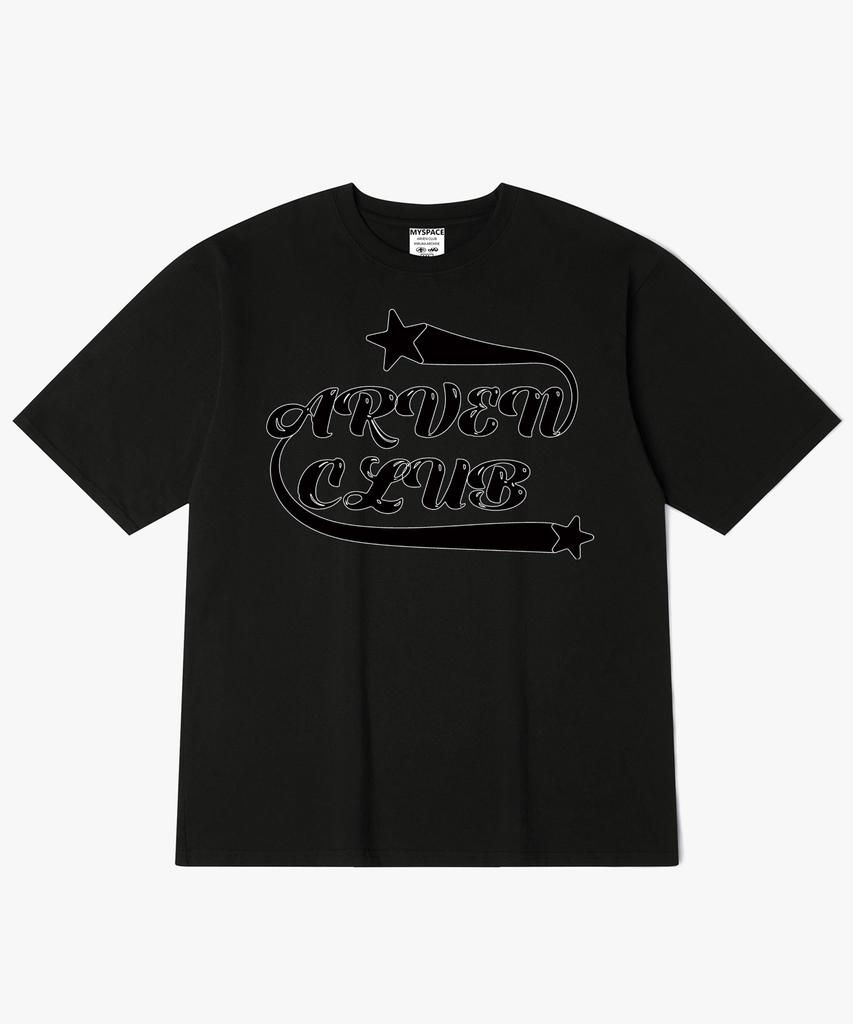 Aleubenkeulleob Star Swoosh Script Short Sleeve T-Shirt