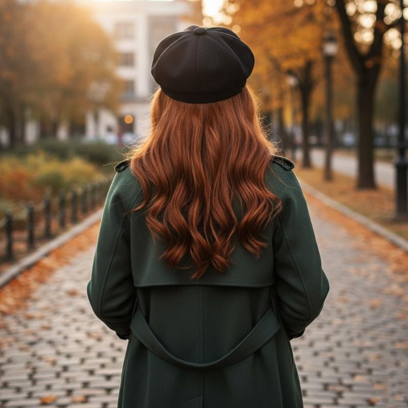Soft Warm Winter Painters Cap With Solid Color Cotton Newsboys Cabbie Hat For Women Casual Outfit Everyday Essential