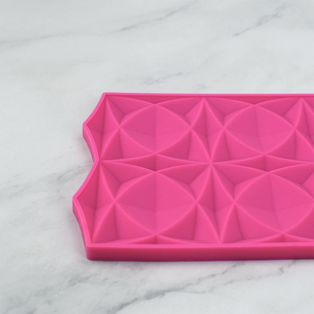 Rhombus Pattern Silicone Mould Fondant Resin Baking Pan Non-stick Cake Side Lace Mat Mold Heat-resistant Border Bakeware