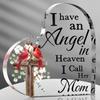 1pc Memorial Cardinal Gift Compassion In Heaven Bereavement Gift Commemorating The Loss of Mom Acrylic Decorative Plaque- Acrylic Desktop Ornament