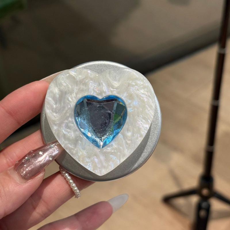 Heart Diamond Magnetic Phone Stand Compatible With Magsafe Desktop Lazy Phone Holder