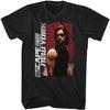 Escape from New York Doomsday Thriller Kurt Russel Pose Black Adult T-Shirt Tee