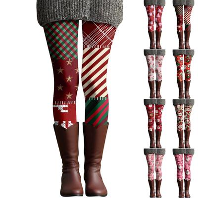 Women's Casual Fashion Outdoor Halloween Printed Slim Elastic Yoga Pants Cropped Pants