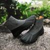 Men’s  Rubber Boots & Galoshes Hiking Boots Khaki Casual Retro Men’s Outdoor Wide Shoes Boots Plus Size Anti Slip