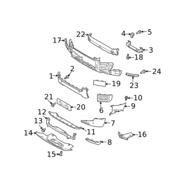 Front Bumper Cover for Land Rover New Defender (LR129427/LR129723)