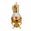 Glass Coffee Pot Set Heatable Water Pitcher with Lid and Cup Vintage Style Hot Cold Tea Kettle for Home and Office Use