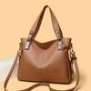 Large-capacity Single-shoulder Bag Middle-aged Fashionable and Elegant Soft Leather Commuting Handbag