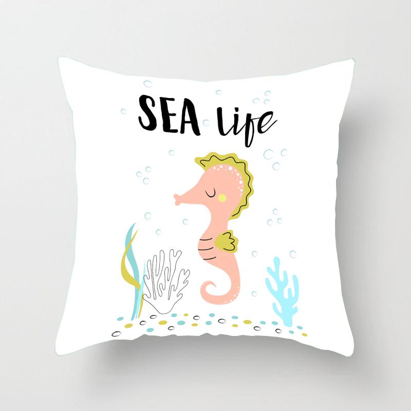 

Квадратная наволочка с изображением маленьких животных, автомобильный диван, офисное кресло, наволочка, украшение для дома, орнамент 40X40CM