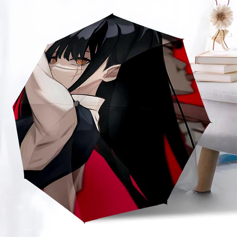 1pc Anime Character Outdoor Umbrella - Automatic Opening/Closing, Portable 3-Fold Design, 8-Bone Iron Frame - Perfect Gift for Fans, Travelers, Daily