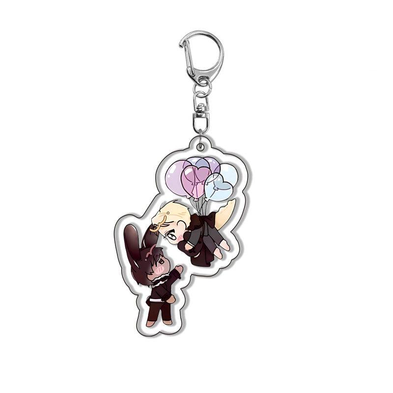 Cartoon Anime Anastasia Acrylic Keychain Fashion Students Y2K Cartoon Charm Backpack Keyring Jewelry Accessories Gift for Friend